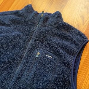 Retro Chaps Sport Active teddy Fleece Vest Blue